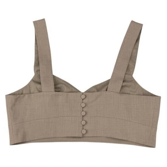 Madewell Taupe Bralette Top Women's Size 12 Taupe - Picture 4 of 5